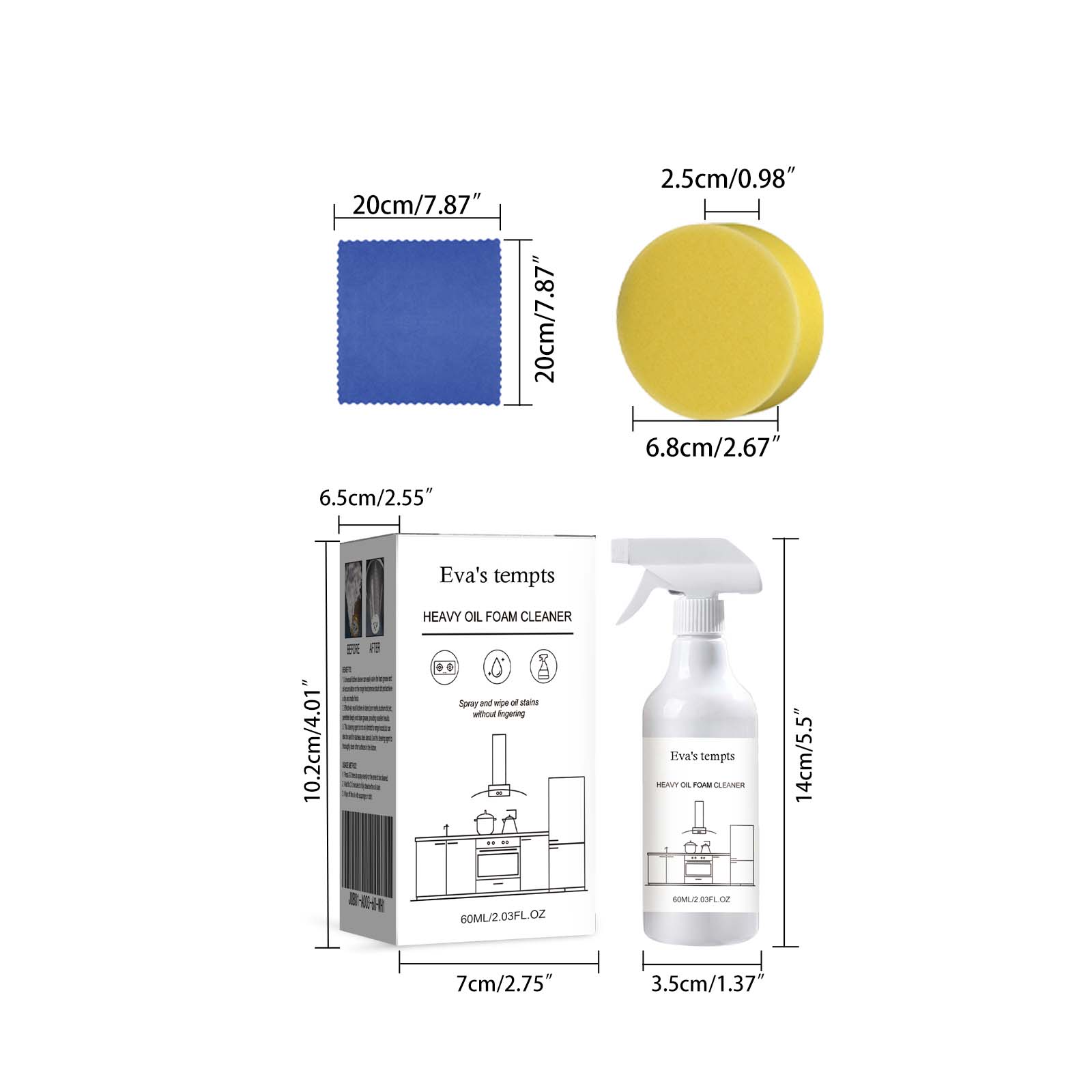 Heavy-Duty Foaming Cleaner Powerful Degreaser for Kitchen Stove, Range Hood & Sink (1)