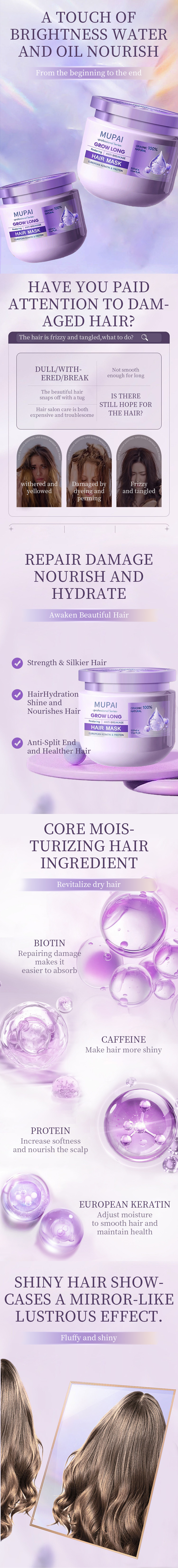 Keratin & Protein Hair Mask for Damaged Hair 06