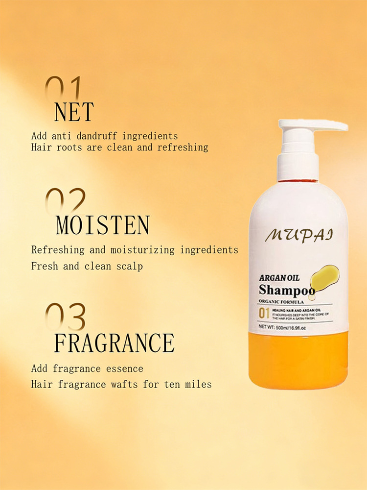 Moroccan Argan Oil Shampoo – Anti-Dandruff, Moisturizing & Fragrance Hair Care Shampoo (4)