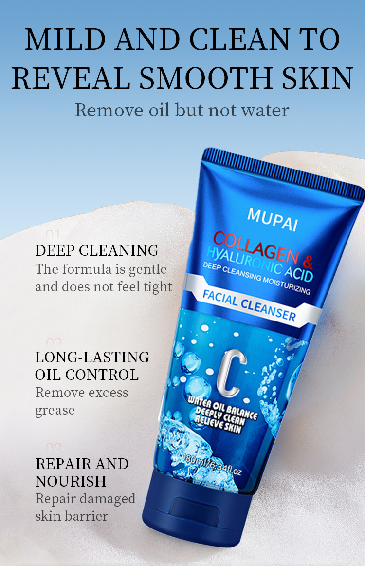 Hyaluronic Acid Collagen Deep Cleansing Facial Cleanser (1)