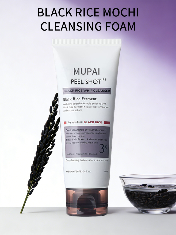 Black Rice Mochi Whip Cleanser – Deep Pore Cleansing & Brightening Foam (2)