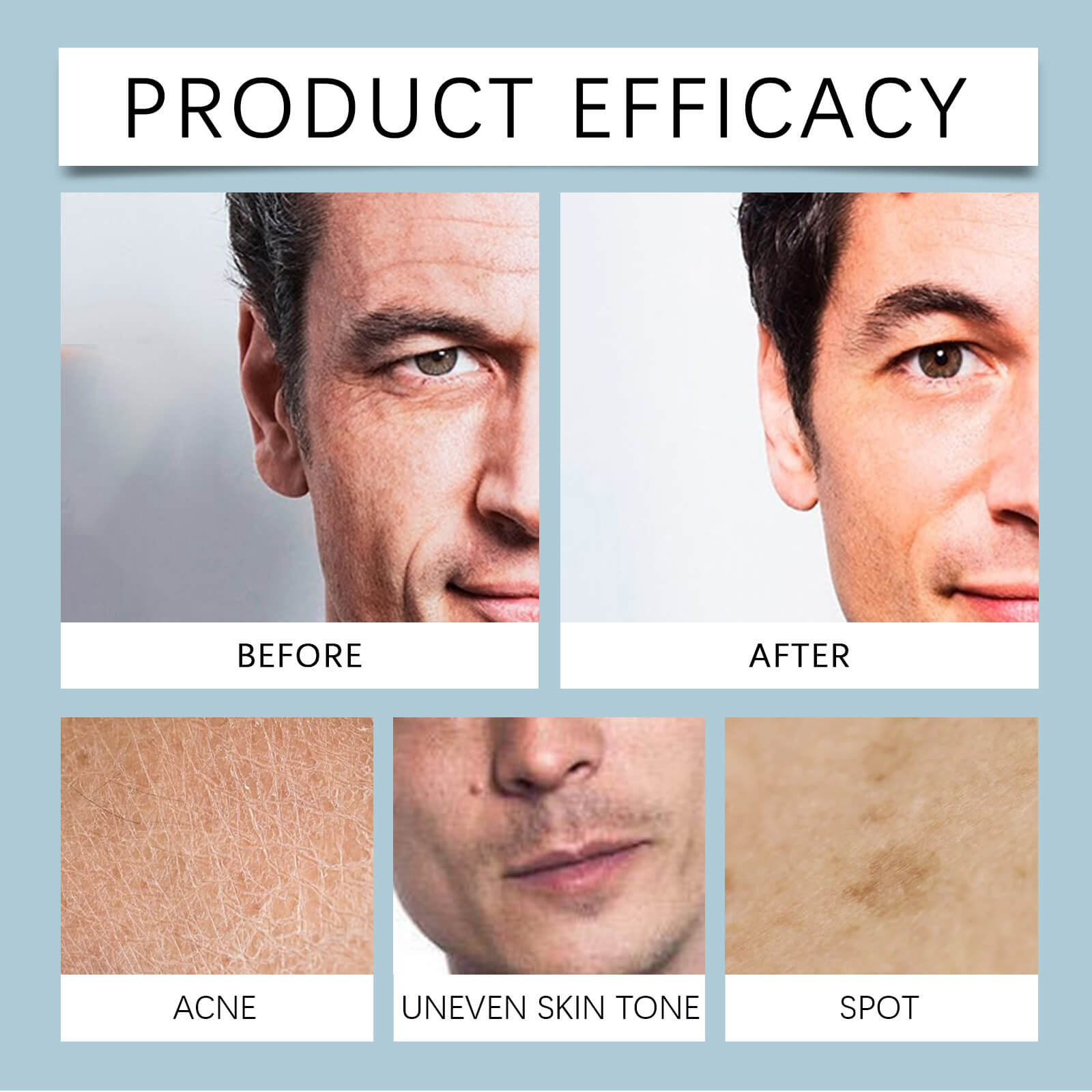 Men&rsquo;s Exfoliating Facial Cleanser &ndash; Gentle, Refreshing, Moisturizing & Clear Skin Face Wash (9)