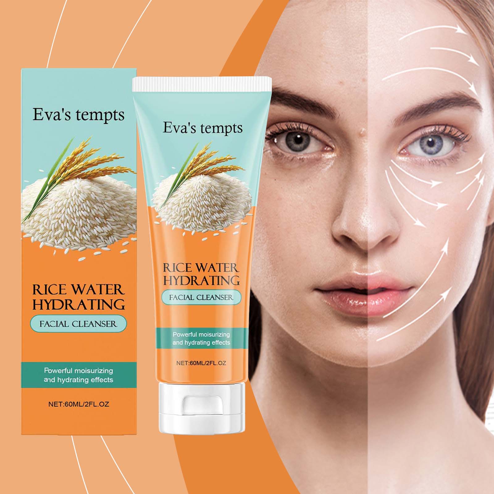 Rice Nourishing Facial Cleanser &ndash; Gentle, Hydrating & Refreshing Face Wash (2)