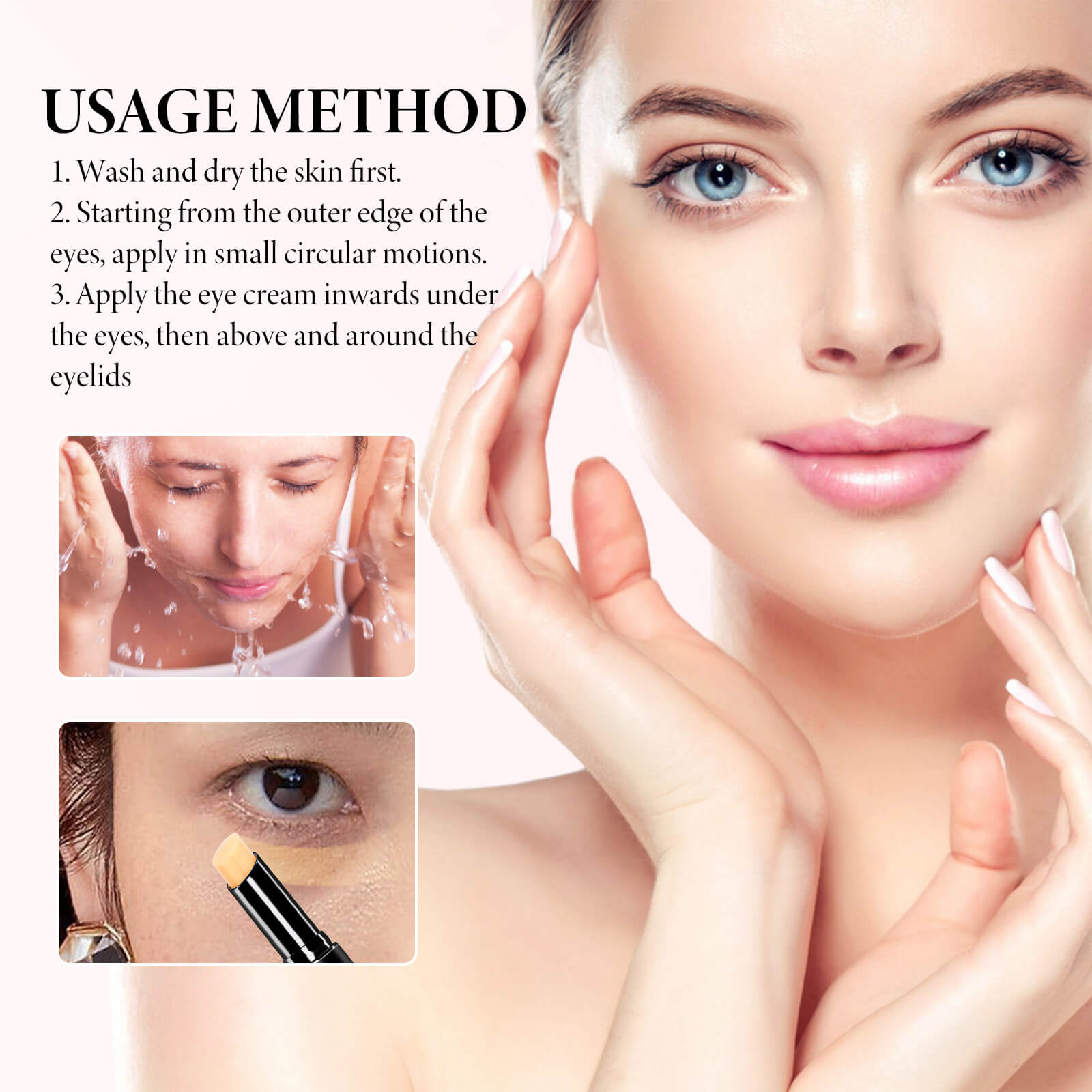 Retinol Anti-Aging Eye Cream Stick Reduces Dark Circles & Eye Bags, Firms Fine Lines, Hydrates and Nouris ( (4)