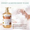 Sweet Almond Brightening Scrub Body Wash – Vitamin C Exfoliating & Moisturizing Shower Gel