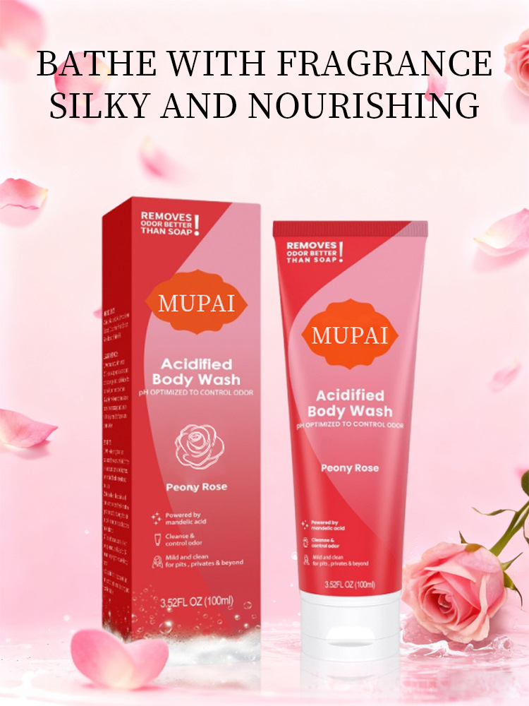 Peony Rose Acidified Body Wash – Gentle Exfoliating, Deep Moisturizing & Brightening Cleanser (6)