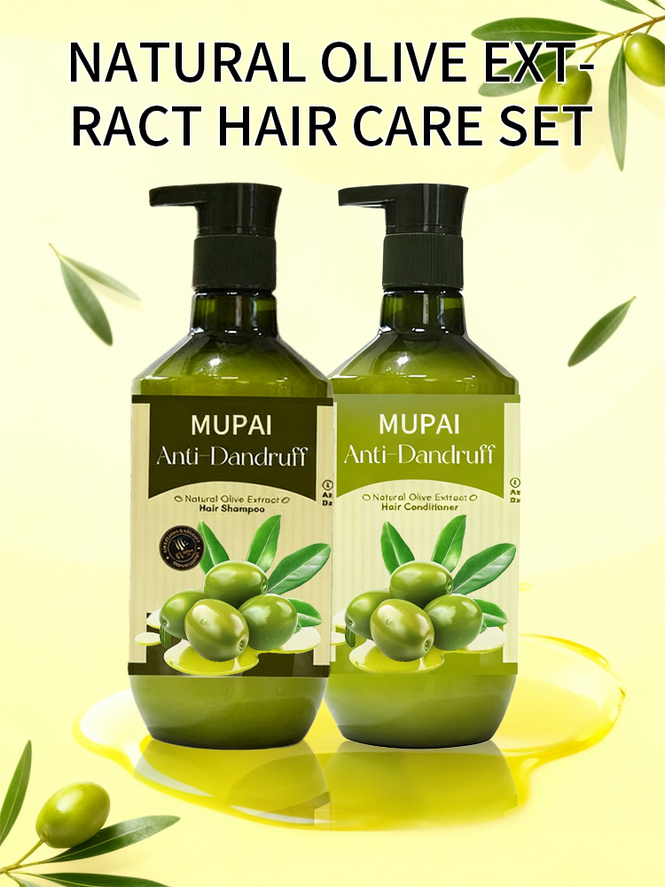 Natural Olive Extract Hair Care Set – Anti-Dandruff Shampoo & Conditioner for Hydration & Hair Growth (7)