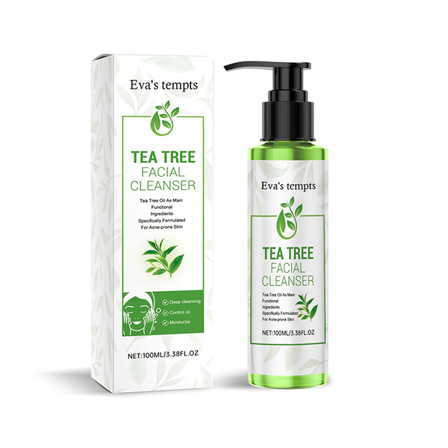 Tea Tree Oil Purifying Face Gel – Gentle Deep Cleansing, Oil Control & Hydrating Facial Cleanser