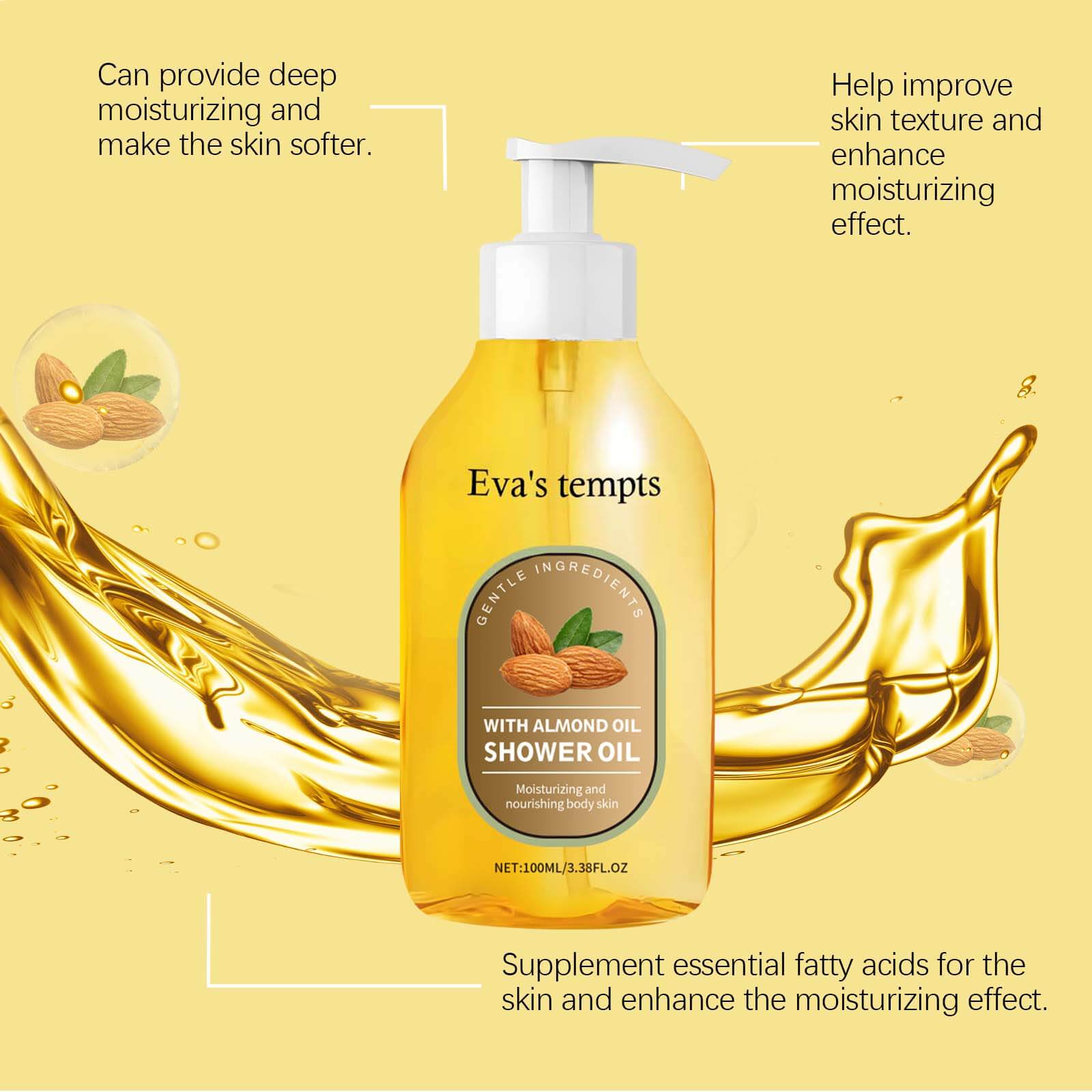 Coconut Nourishing Bath Oil &ndash; Gentle Cleansing, Deep Hydration & Smooth Skin (5)