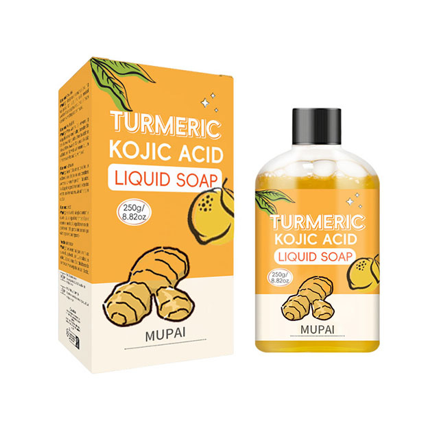 Turmeric Kojic Acid Liquid Soap – Brightening & Moisturizing Cleansing Body Wash