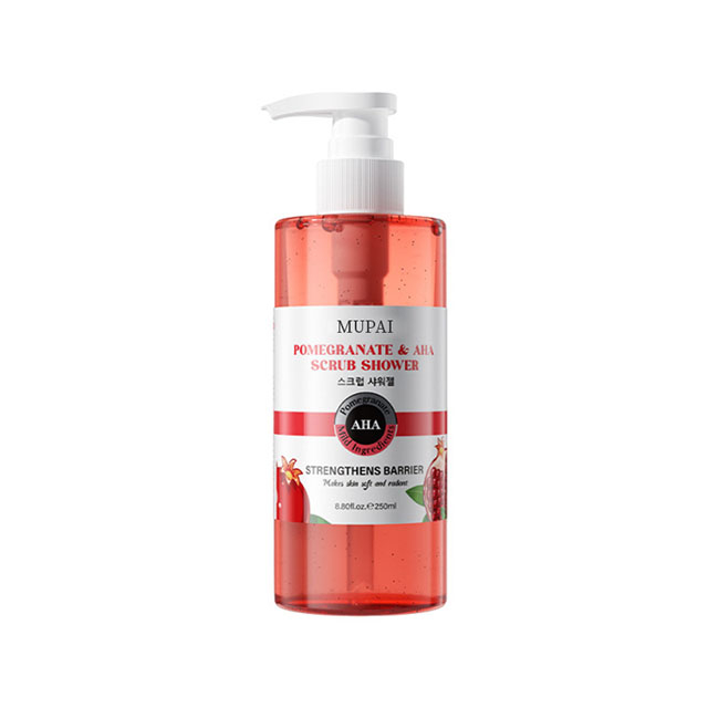 Pomegranate & AHA Scrub Shower Gel – Exfoliating Body Wash for Smooth, Radiant Skin