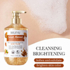 Sweet Almond Brightening Scrub Body Wash – Vitamin C Exfoliating & Moisturizing Shower Gel