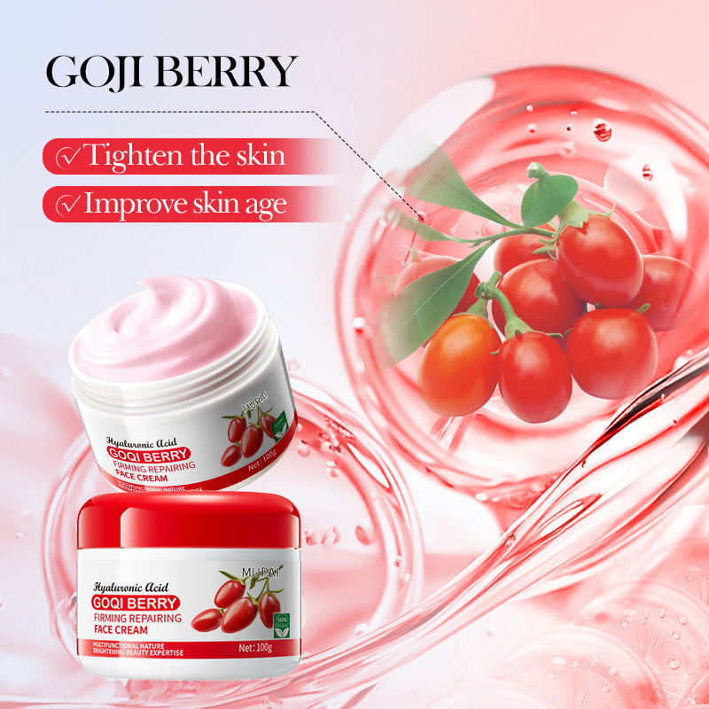 Goji Berry Anti-Wrinkle Firming Face Cream; Sodium Hyaluronate Brightening and Repairing Moisturizing Face Cream