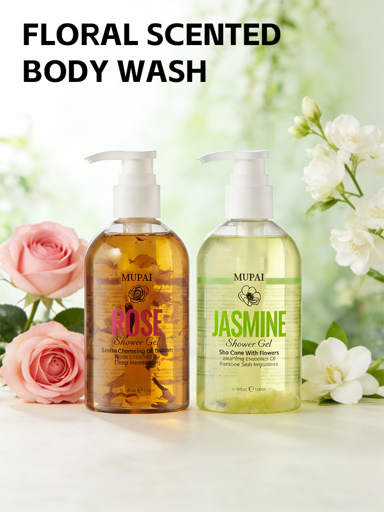 Floral Scented Body Wash – Rose & Jasmine Nourishing Gentle Cleansing Shower Gel (3)