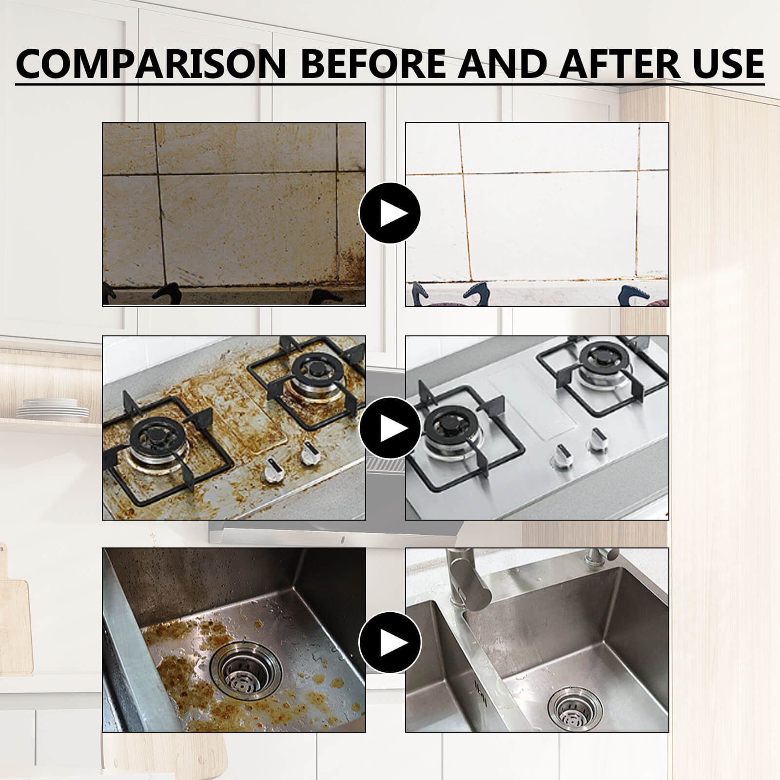 Heavy-Duty Foaming Cleaner Powerful Degreaser for Kitchen Stove, Range Hood & Sink (8)