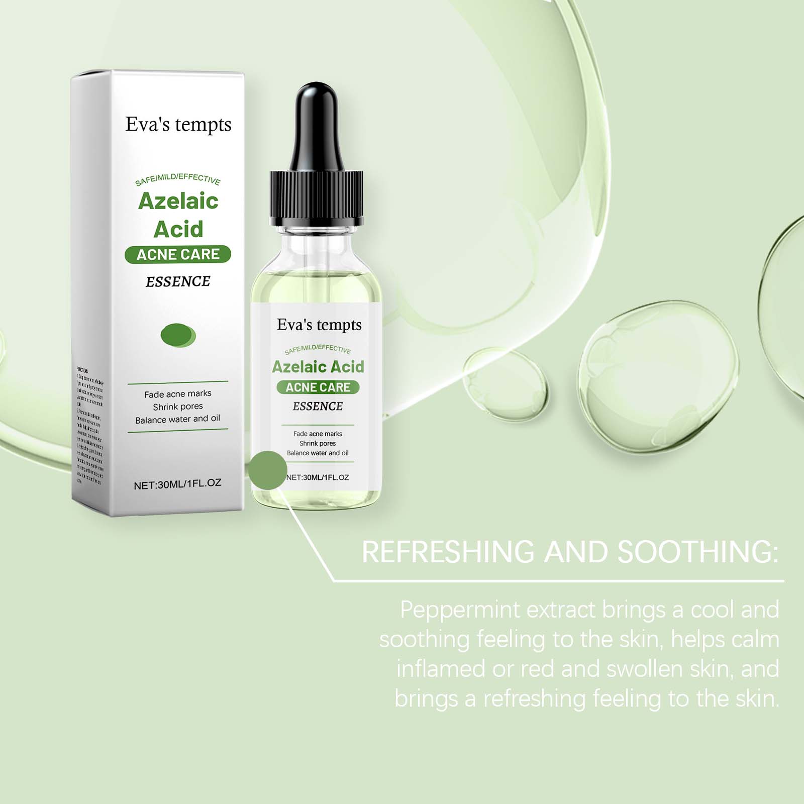 Azelaic Acid Clarifying Serum Oil Control, Acne & Blackhead Reduction, Hydrating & Smooth Skin (2)