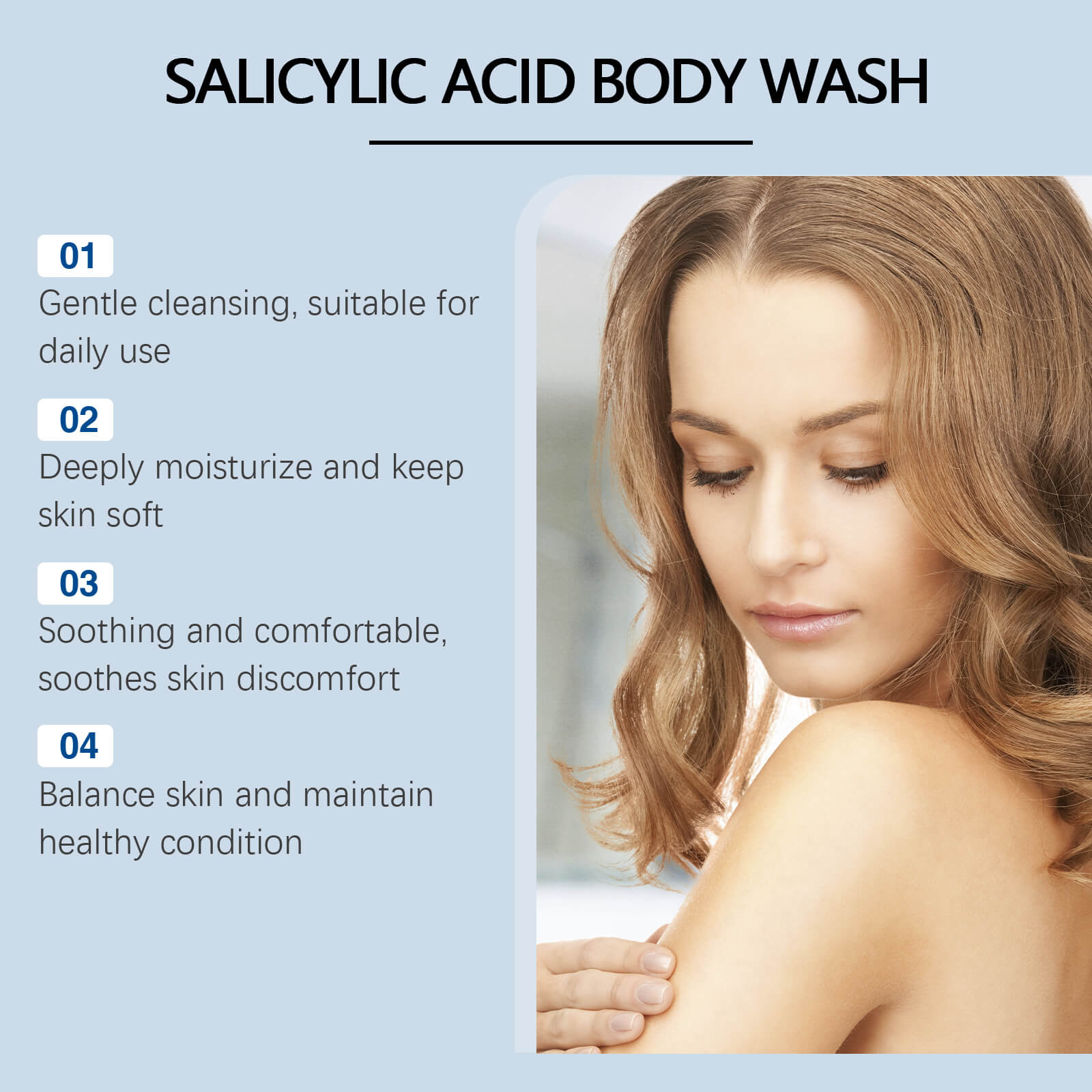 Salicylic Acid Body Wash &ndash; Gentle Exfoliation, Oil Control & Moisturizing Care (5)