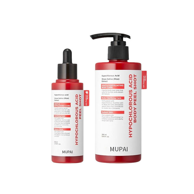 Hypochlorous Acid Rice Peel Shot Body Exfoliant