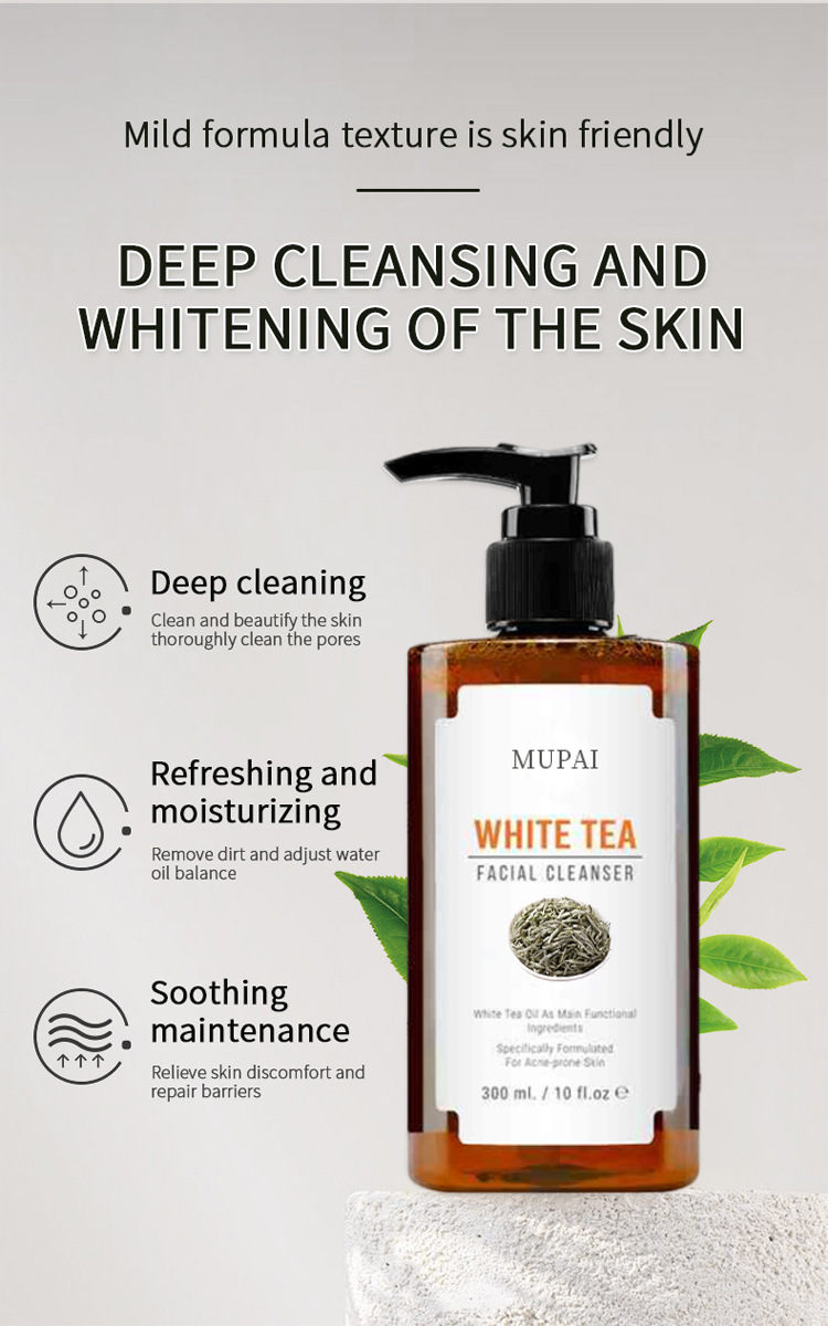 White Tea Deep Cleansing Gel with Plant Extracts – Hydrating & Brightening Facial Cleanser (6)