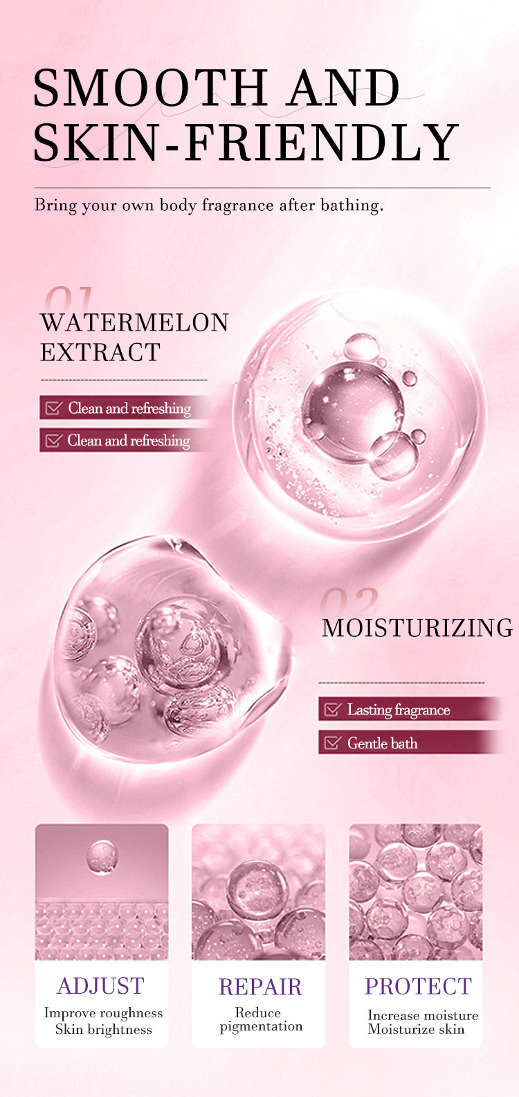 Peach Scrub Deep Cleansing Moisturizing Body Wash – Refreshing Fragrant Shower Gel (6)