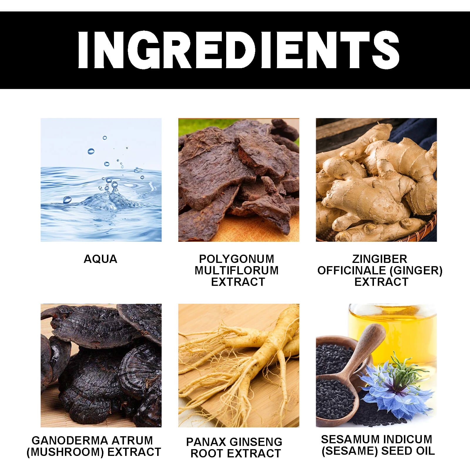 He Shou Wu Black Hair Shampoo Deep Nourishing, Repairing, Anti-Hair Loss, Smooth & Shiny (3)