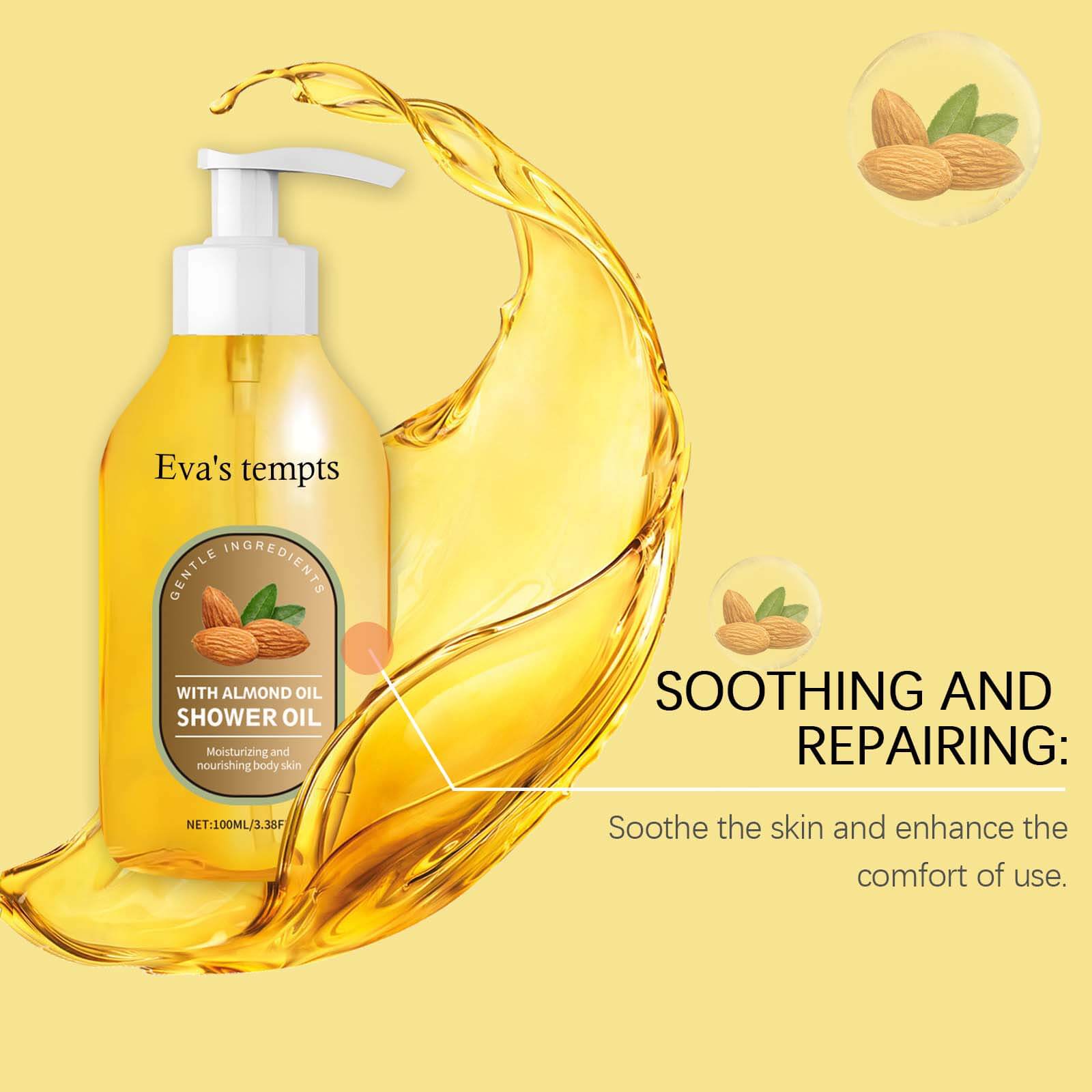 Coconut Nourishing Bath Oil &ndash; Gentle Cleansing, Deep Hydration & Smooth Skin (6)