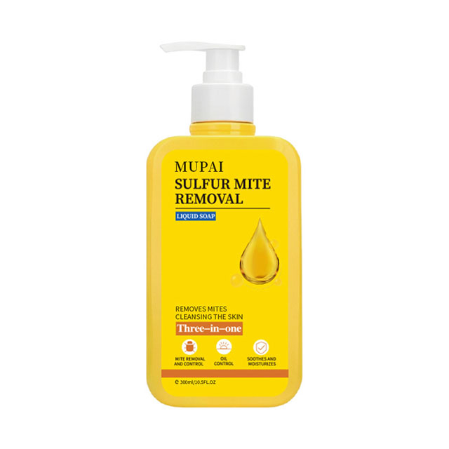 Sulfur Mite Removal Liquid Soap – Niacinamide 3-in-1 Cleansing & Moisturizing Body Wash