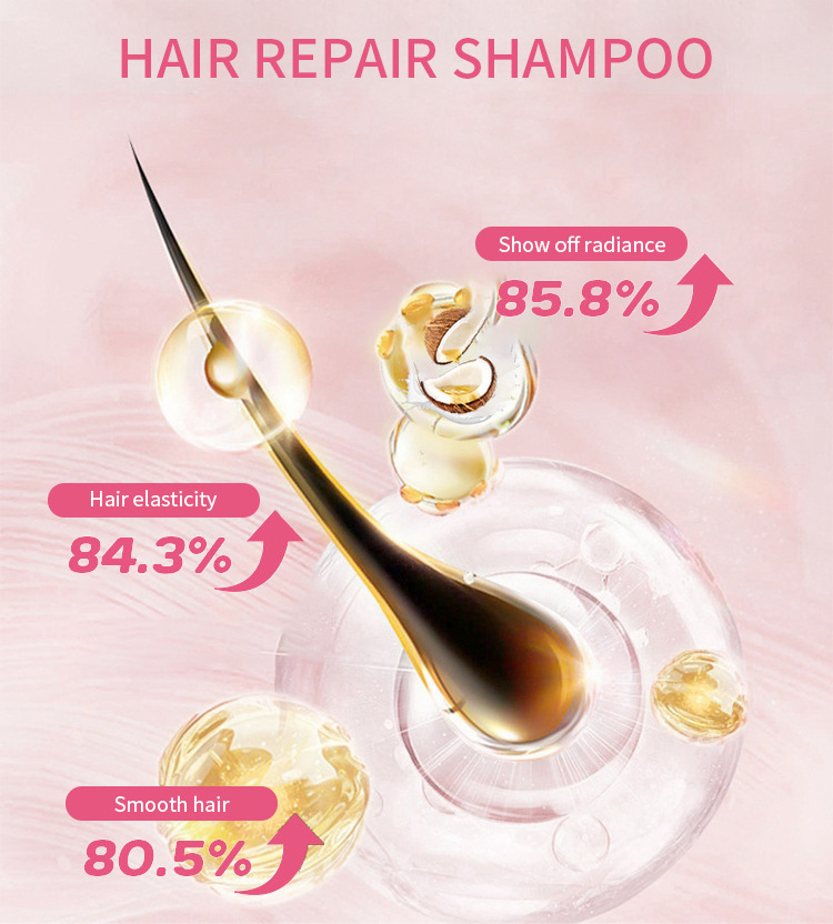 Gold Silk Hair Repair Shampoo – Luxury Salon Shampoo, Anti-Frizz & Moisturizing (6)