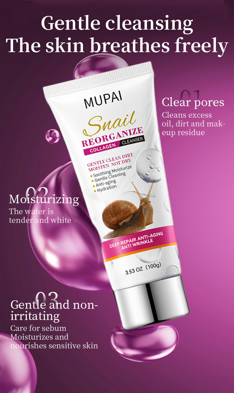 Snail Recombinant Collagen Gentle Facial Cleanser (1)