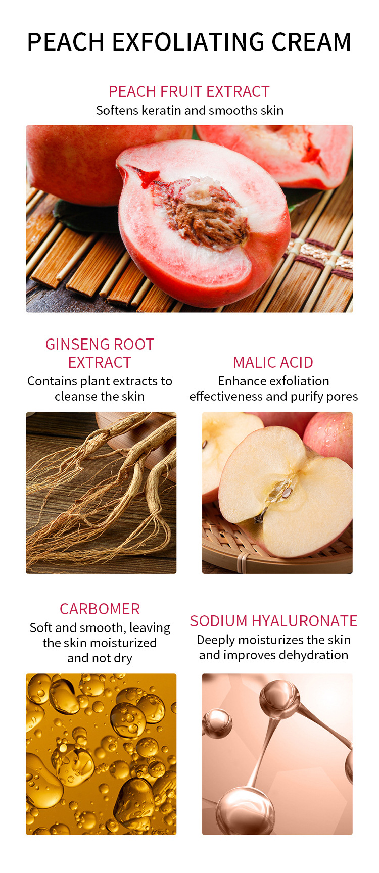 Peach Fruit Acid Gentle Exfoliating Cream (3)