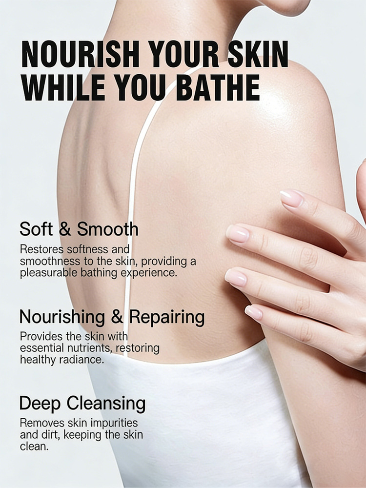 Floral Scented Body Wash – Rose & Jasmine Nourishing Gentle Cleansing Shower Gel (1)