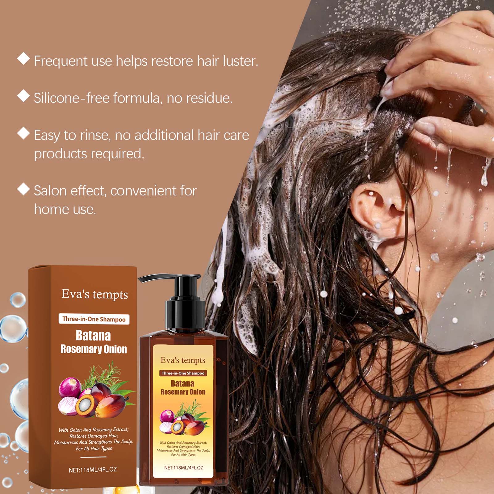 3-in-1 Nourishing Shampoo Scalp Cleansing, Hair Nourishing & Anti-Hair Loss (5)