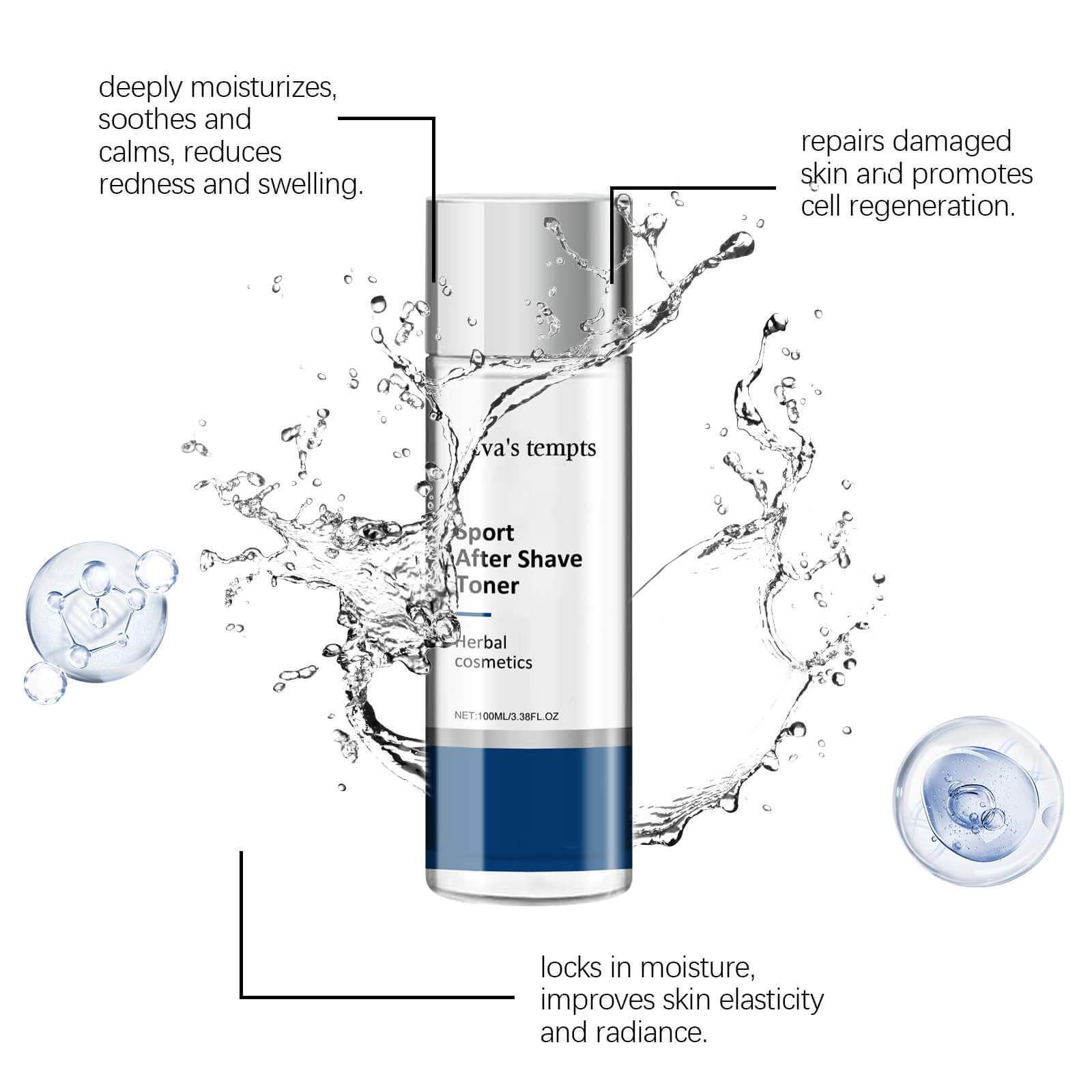 Aftershave Soothing Toner &ndash; Refreshing, Moisturizing & Firming Lotion for Post-Shave Care (6)