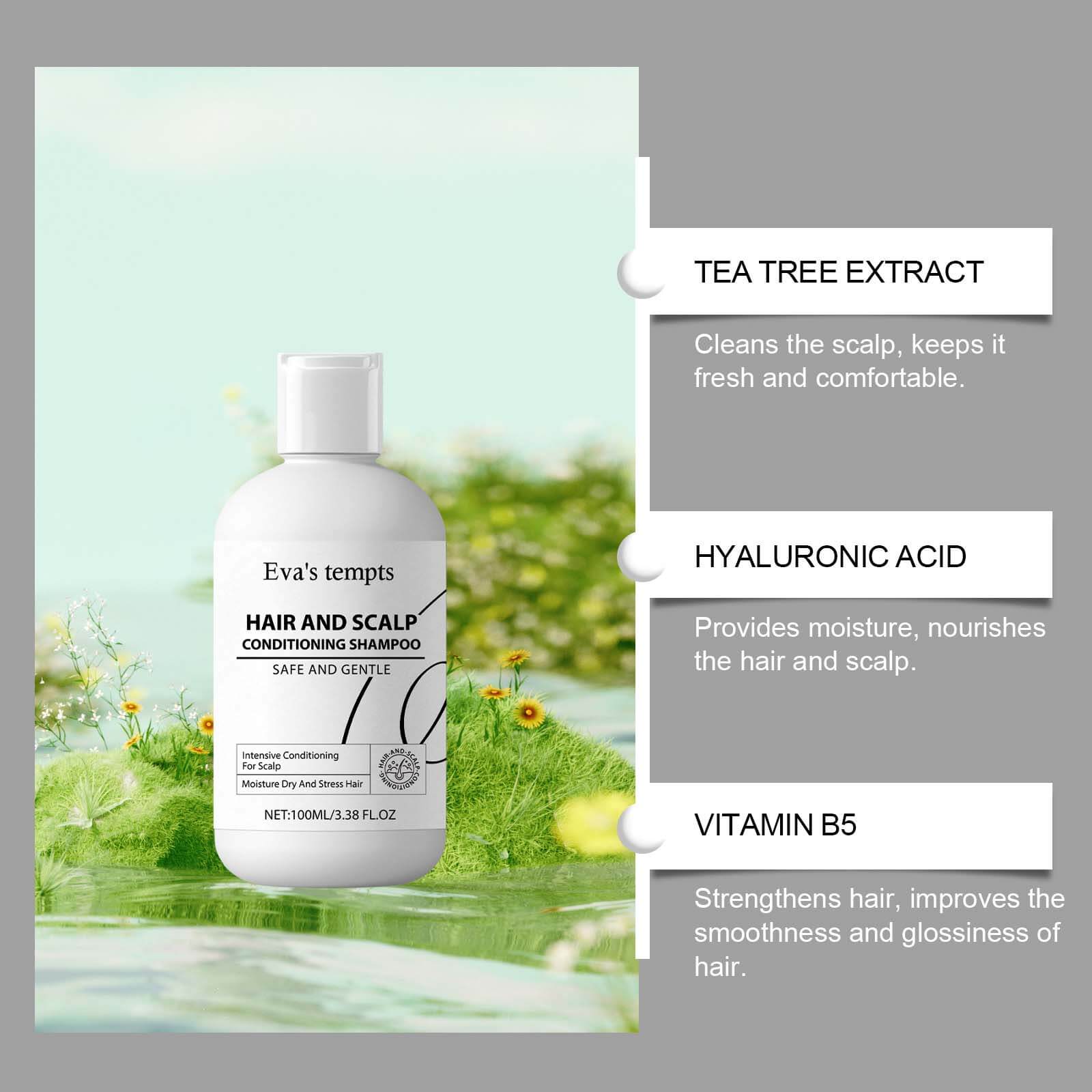 Nourishing Care Shampoo Gentle Oil Control, Deep Hydration, Smooth & Shiny, Long-Lasting Fragrance (6)