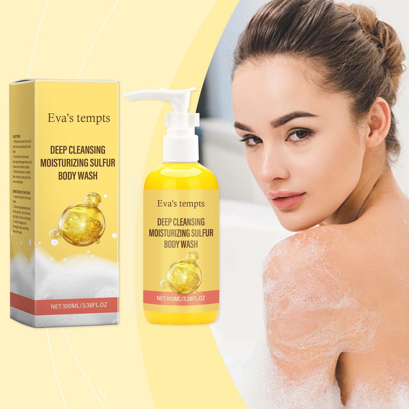 Sulfur Refreshing Body Wash &ndash; Gentle Cleanse, Moisturizing & Acne Care (1)