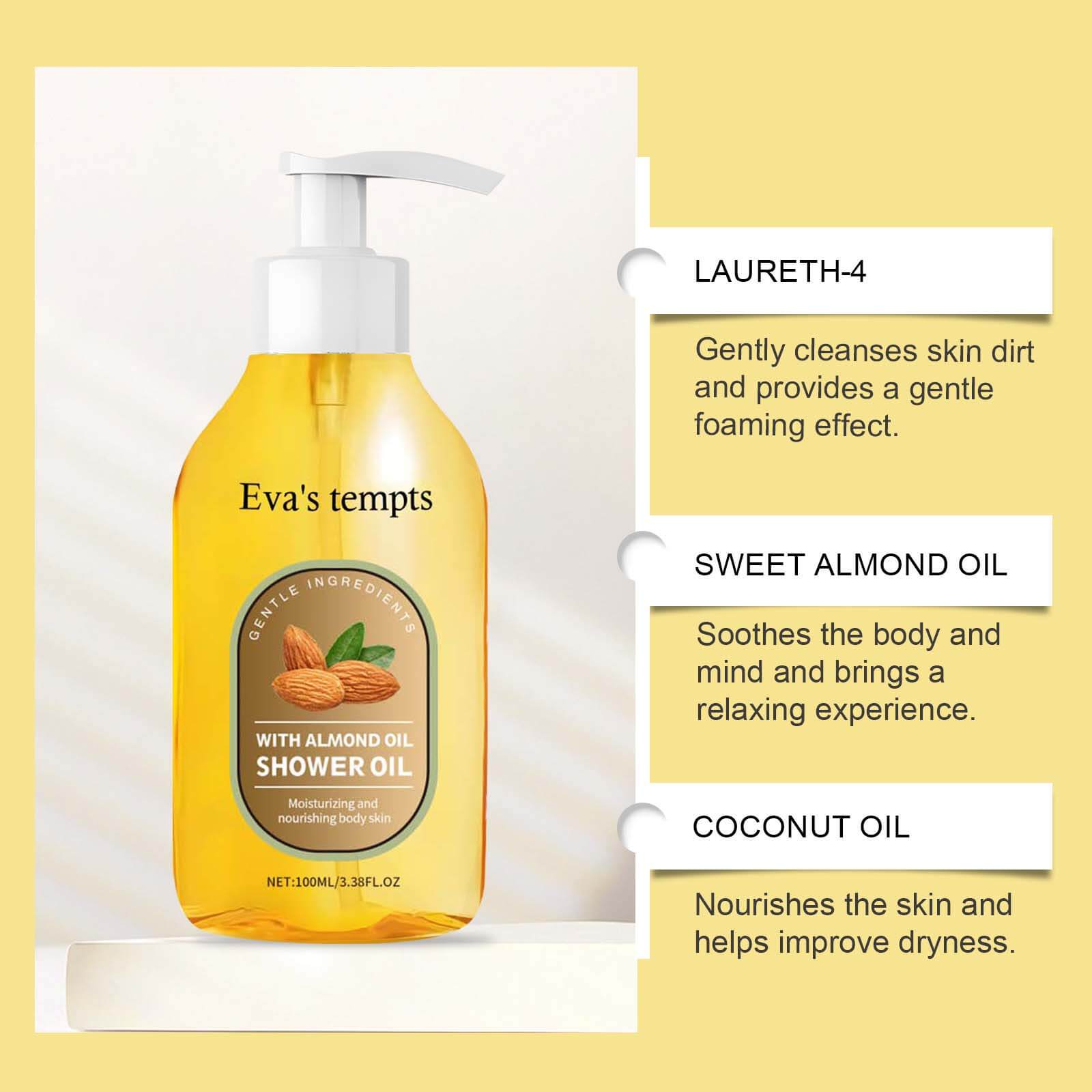 Coconut Nourishing Bath Oil &ndash; Gentle Cleansing, Deep Hydration & Smooth Skin (7)