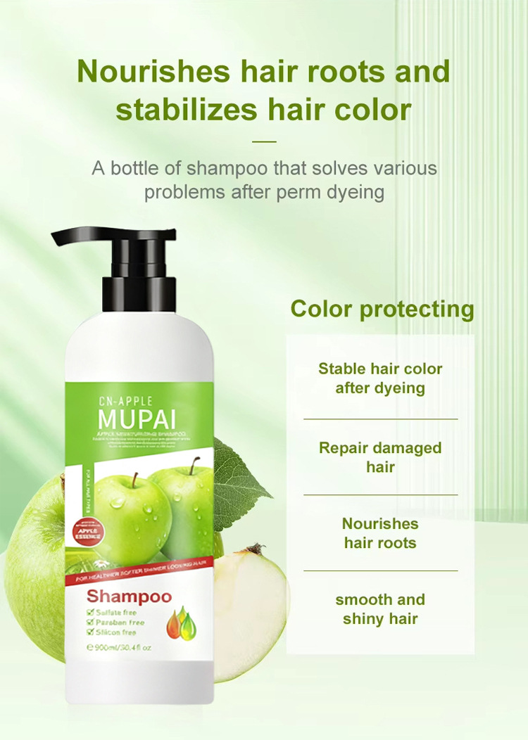 Green Apple Color Protect Shampoo – Oil Control, Anti-Dandruff & Repair Shampoo (5)