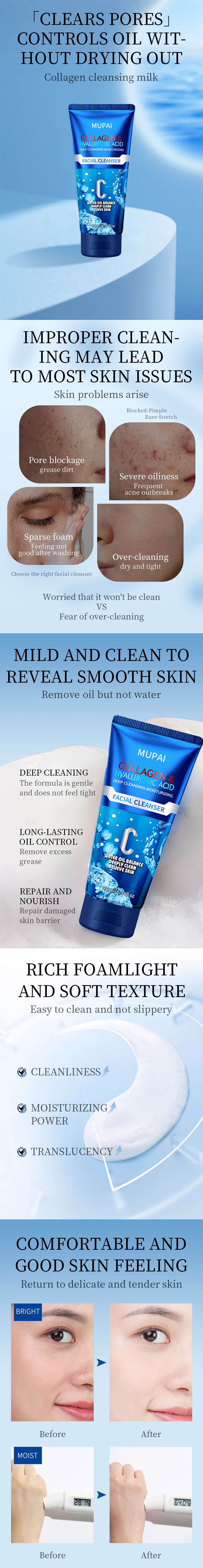 Collagen & Hyaluronic Acid Facial Cleanser – Deep Cleansing, Hydrating & Oil Balance 04