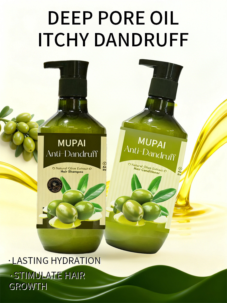 Natural Olive Extract Hair Care Set – Anti-Dandruff Shampoo & Conditioner for Hydration & Hair Growth (5)