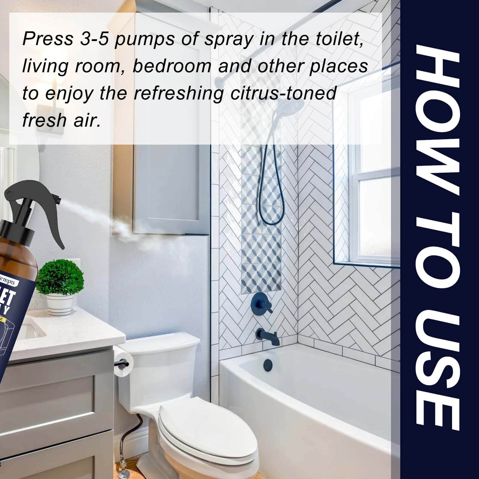 Bathroom Fresh Spray Long-Lasting Fragrance, Deodorizer, Home Air Freshener (4)