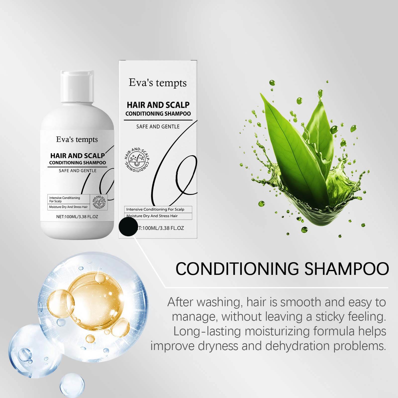 Nourishing Care Shampoo Gentle Oil Control, Deep Hydration, Smooth & Shiny, Long-Lasting Fragrance (8)