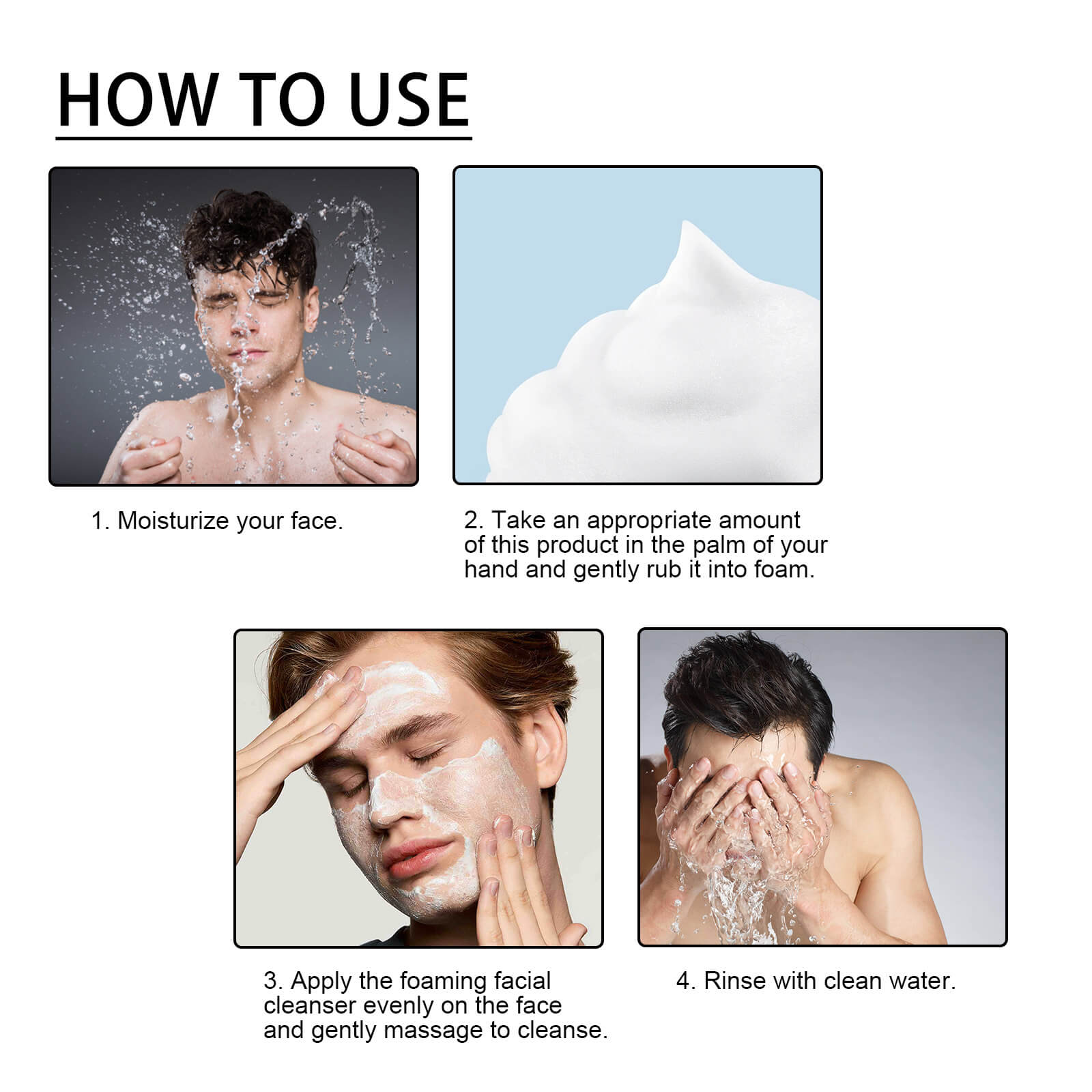 Men&rsquo;s Daily Facial Cleanser &ndash; Deep Cleansing, Oil Control, Moisturizing & Brightening (4)