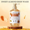 Sweet Almond Brightening Scrub Body Wash – Vitamin C Exfoliating & Moisturizing Shower Gel