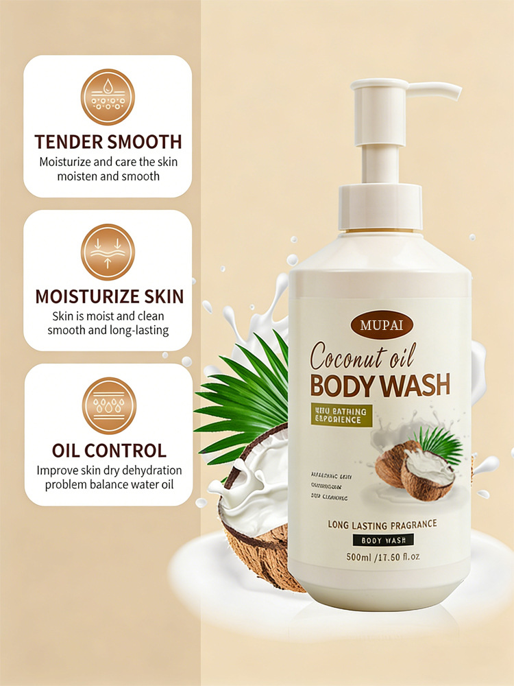 Coconut Oil Moisturizing Body Wash – Deep Cleansing, Nourishing & Long-Lasting Fragrance (5)
