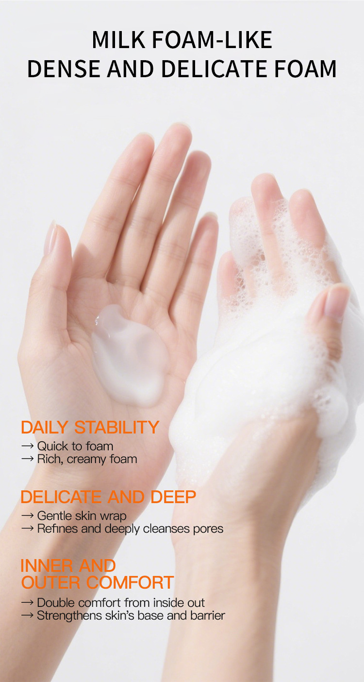 Vitamin C Milk Foam Brightening Facial Wash (1)