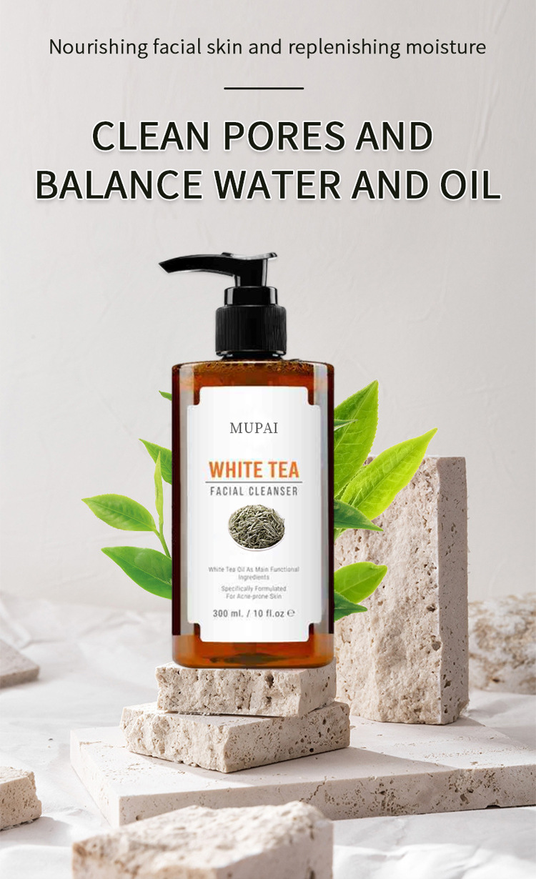 White Tea Deep Cleansing Gel with Plant Extracts – Hydrating & Brightening Facial Cleanser (7)