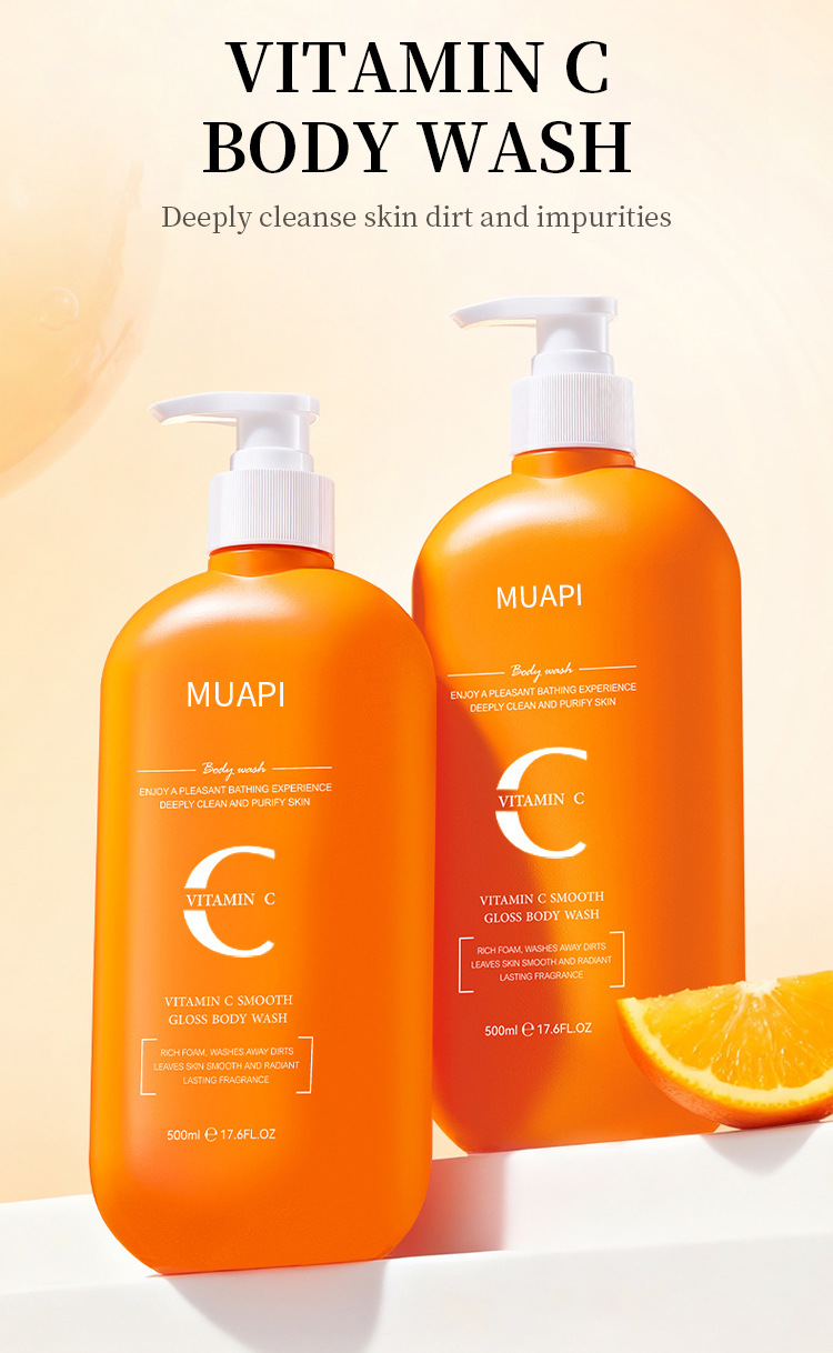 Vitamin C Smooth Gloss Body Wash – Radiant Purifying Moisturizing Shower Gel (4)