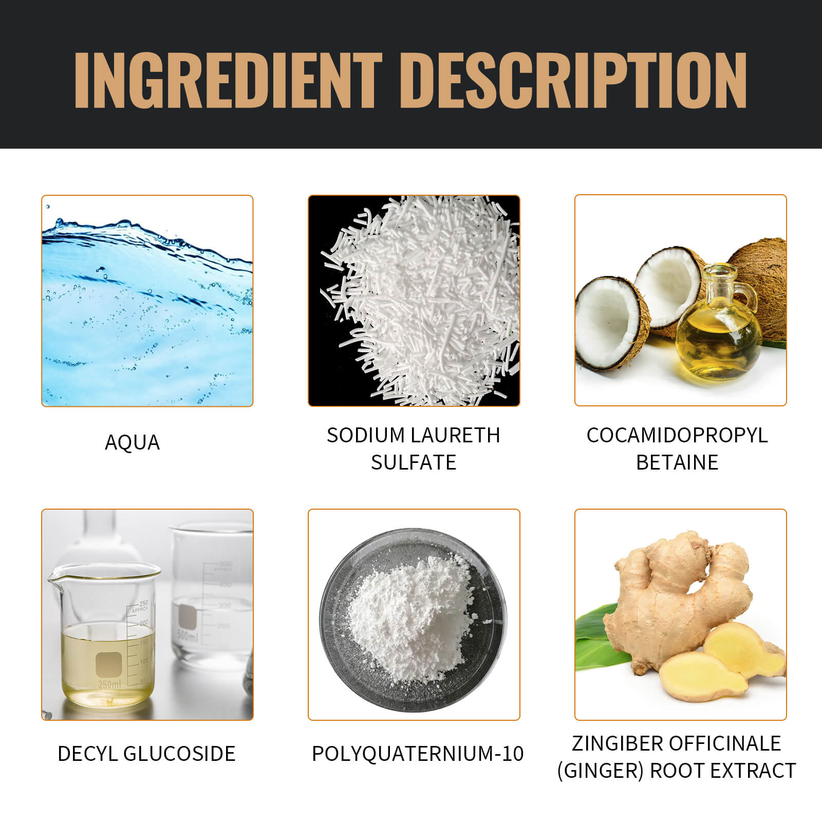 Hair Thickening & Strengthening Shampoo Anti-Hair Loss, Dense, Strong, Smooth & Repairing (3)