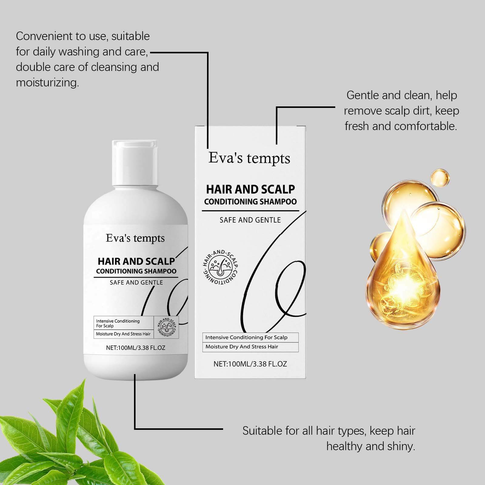 Nourishing Care Shampoo Gentle Oil Control, Deep Hydration, Smooth & Shiny, Long-Lasting Fragrance (7)