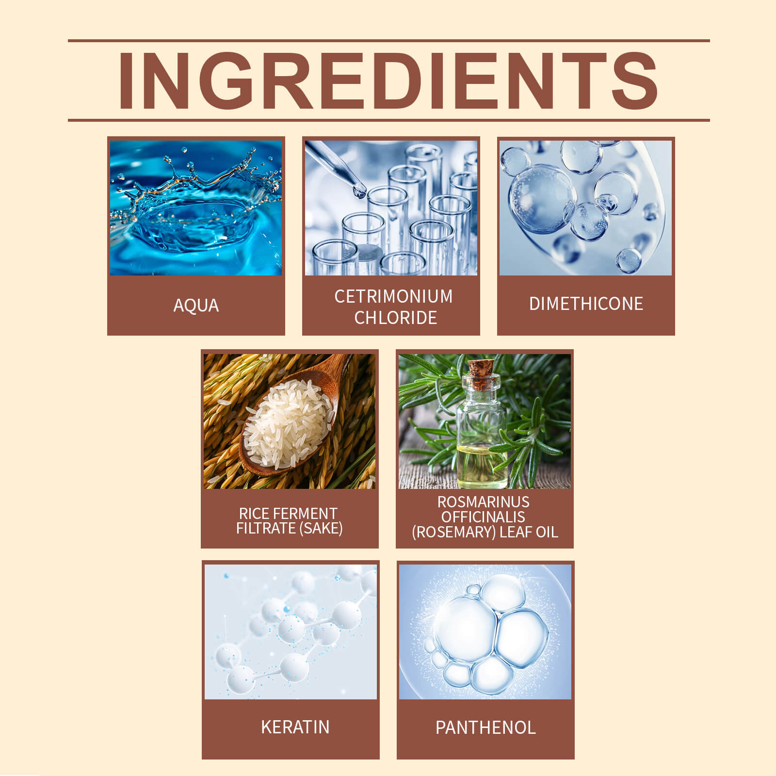 Rice Nourishing Hair Care Set Keratin Repair, Deep Nourishment, Smooth & Shiny Hair (3)